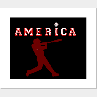 America Baseball lover Posters and Art